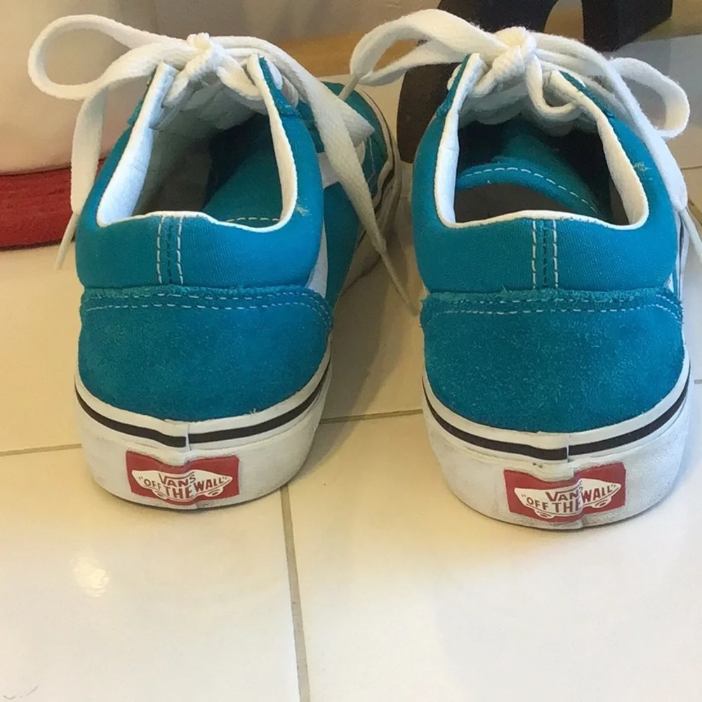 ‘Vans’ Old Skool Canvas/Suede Low Top Sneakers - Picture 4 of 8